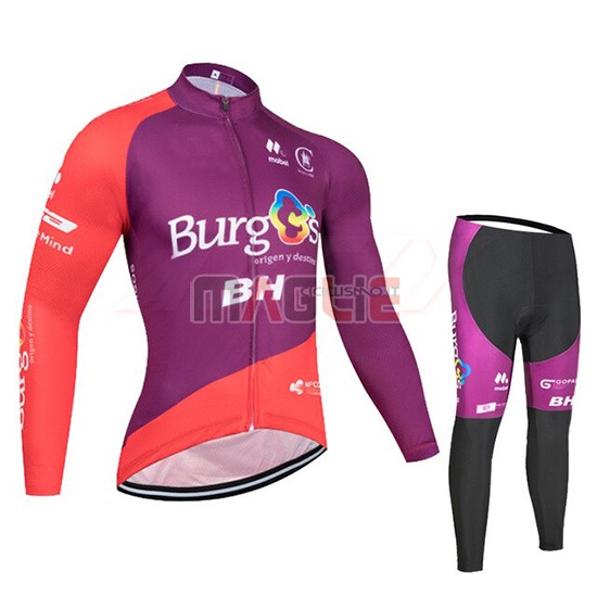 Maglia Burgos BH Manica Lunga 2019 Viola Rosso